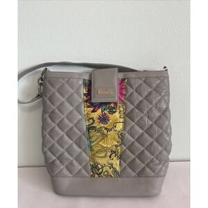 Pineda Covalin Leather Hand Bag Yaab Silk Embroidered floral Purse